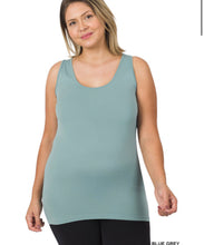 Load image into Gallery viewer, ZENANA PLUS SCOOP NECK SEAMLESS TANK TOP - krisglamcloset
