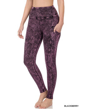 Load image into Gallery viewer, ZENANA MINERAL WASH WIDE WAISTBAND FULL LENGTH LEGGINGS - krisglamcloset