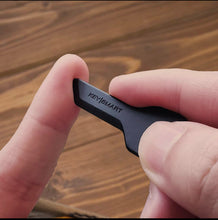 Load image into Gallery viewer, Safeblade Finger-Friendly Keychain Box Cutter; Black - krisglamcloset