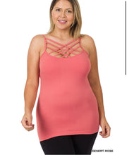 Load image into Gallery viewer, ZENANA SEAMLESS TRIPLE CRISS-CROSS FRONT CAMI J
