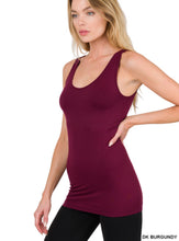 Load image into Gallery viewer, ZENANA SCOOP NECK SEAMLESS TANK TOP - krisglamcloset