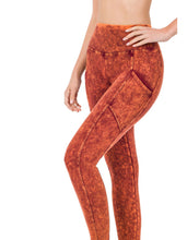 Load image into Gallery viewer, ZENANA MINERAL WASH WIDE WAISTBAND FULL LENGTH LEGGINGS - krisglamcloset