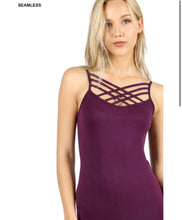 Load image into Gallery viewer, SEAMLESS TRIPLE CRISS-CROSS FRONT CAMI J - krisglamcloset
