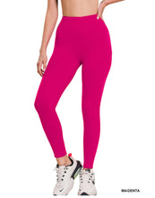 Load image into Gallery viewer, ZENANA BRUSHED MICROFIBER FULL LENGTH LEGGINGS - krisglamcloset