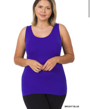 Load image into Gallery viewer, ZENANA PLUS SCOOP NECK SEAMLESS TANK TOP - krisglamcloset