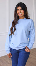 Load image into Gallery viewer, HEAD IN THE SKY LIGHT BLUE CREWNECK SWEATSHIRT - krisglamcloset