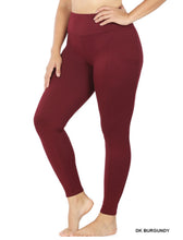 Load image into Gallery viewer, ZENANA PLUS BRUSHED MICROFIBER FULL LENGTH LEGGINGS - krisglamcloset