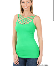 Load image into Gallery viewer, ZENANA SEAMLESS TRIPLE CRISS-CROSS FRONT CAMI J
