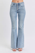 Load image into Gallery viewer, Judy Blue Rhinestone Side Panel Flare-Light Wash - krisglamcloset
