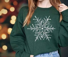 Load image into Gallery viewer, Snowflake in the Forest sweatshirt - krisglamcloset