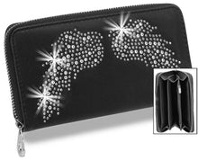 Load image into Gallery viewer, Wings Design Rhinestone Fashion Wallet - krisglamcloset