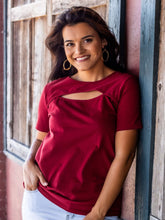 Load image into Gallery viewer, SIMPLICITY OF LIFE TOP, MAROON - krisglamcloset