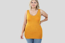 Load image into Gallery viewer, ZENANA PLUS SCOOP NECK SEAMLESS TANK TOP - krisglamcloset
