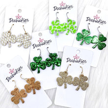 Load image into Gallery viewer, 1.25" Itty Bitty Shamrocks -Earrings - krisglamcloset