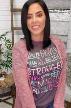 Load image into Gallery viewer, You're Braver Stronger Smarter T-Shirt: - krisglamcloset