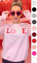 Load image into Gallery viewer, Soft Ideal Chenille Love Sweatshirt - krisglamcloset