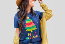 Load image into Gallery viewer, Feliz Navidad V-Neck T-Shirt - krisglamcloset