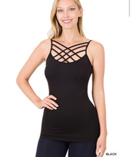 Load image into Gallery viewer, SEAMLESS TRIPLE CRISS-CROSS FRONT CAMI J - krisglamcloset