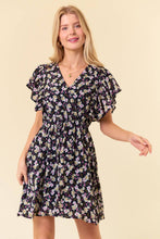 Load image into Gallery viewer, Blossom Bliss Tie-Back Mini Dress

