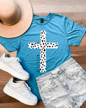 Load image into Gallery viewer, He is Risen Easter Cross Graphic Tee
