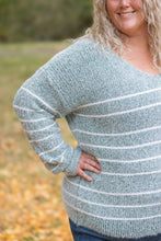 Load image into Gallery viewer, ONLINE ONLY Striped Sweater - Green IN STOCK
