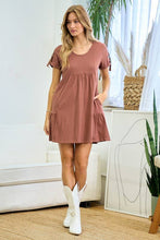Load image into Gallery viewer, D Ring Strap Sleeve Detail Easy Dress
