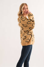 Load image into Gallery viewer, Heart Jacquard Oversized Sweater
