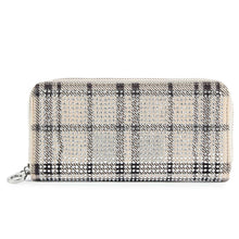Load image into Gallery viewer, Sparkling Plaid Print Accordion Wallet
