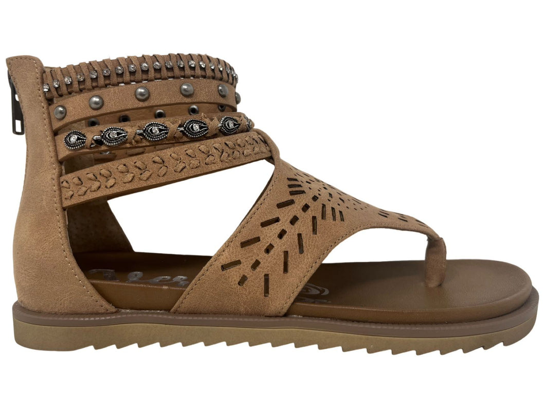 Mazey- Studded Sandal - krisglamcloset
