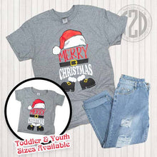 Load image into Gallery viewer, Kids Merry Christmas Santa T-Shirt
