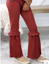 Load image into Gallery viewer, GIRLS RUFFLE MY FEATHERS FLARE PANTS WITH RUFFLE
