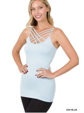 Load image into Gallery viewer, ZENANA SEAMLESS TRIPLE CRISS-CROSS FRONT CAMI J
