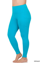 Load image into Gallery viewer, Zenana Plus Wide Waistband Pocket Full Length Leggings
