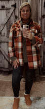 Load image into Gallery viewer, Boyfriend Oversized Soft Flannel Shacket Rust
