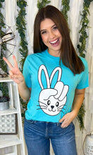 Load image into Gallery viewer, Blue Peace Bunny T-Shirt
