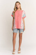 Load image into Gallery viewer, ET8037-10 COLOR BLOCK URBAN RIB TOP - krisglamcloset
