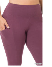 Load image into Gallery viewer, Zenana Plus Wide Waistband Pocket Full Length Leggings
