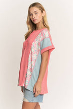 Load image into Gallery viewer, ET8037-10 COLOR BLOCK URBAN RIB TOP - krisglamcloset
