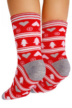 Load image into Gallery viewer, Christmas Festive Elastic Crew Socks
