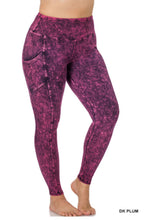 Load image into Gallery viewer, ZENANA MINERAL WASH WIDE WAISTBAND FULL LENGTH LEGGINGS
