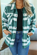 Load image into Gallery viewer, Michelle Mae Norah Plaid Shacket-Classic Green
