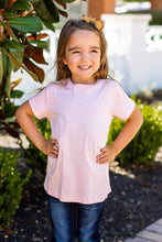 Load image into Gallery viewer, Girls&#39; Light Pink Crewneck Tee
