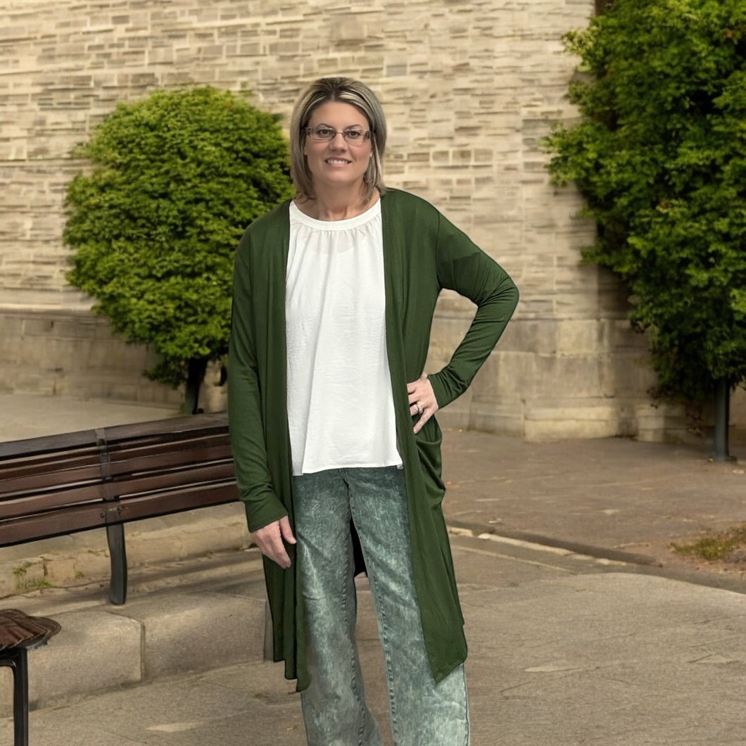 SIERRA RIBBED CARDIGANS - krisglamcloset