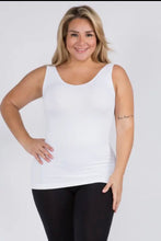 Load image into Gallery viewer, Reversible V or U Neckline Plus Seamless Tank - krisglamcloset

