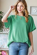 Load image into Gallery viewer, ET7518-10 SOLID URBAN RIBBED TOP - krisglamcloset
