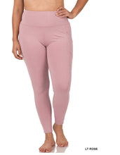 Load image into Gallery viewer, Zenana Plus Wide Waistband Pocket Full Length Leggings
