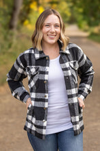 Load image into Gallery viewer, ONLINE ONLY Norah Plaid Shacket - Classic Black and White
