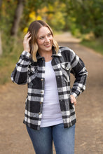 Load image into Gallery viewer, ONLINE ONLY Norah Plaid Shacket - Classic Black and White
