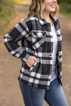 Load image into Gallery viewer, ONLINE ONLY Norah Plaid Shacket - Classic Black and White
