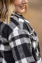 Load image into Gallery viewer, ONLINE ONLY Norah Plaid Shacket - Classic Black and White
